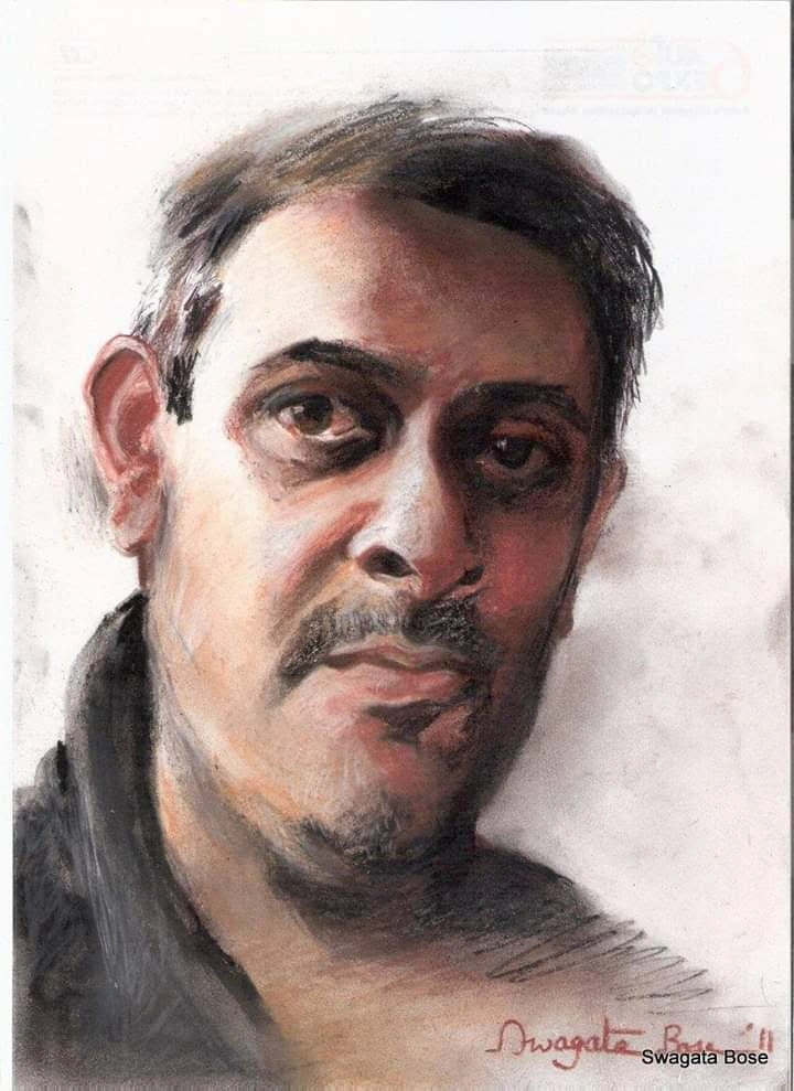 Portrait painting by Swagata Bose